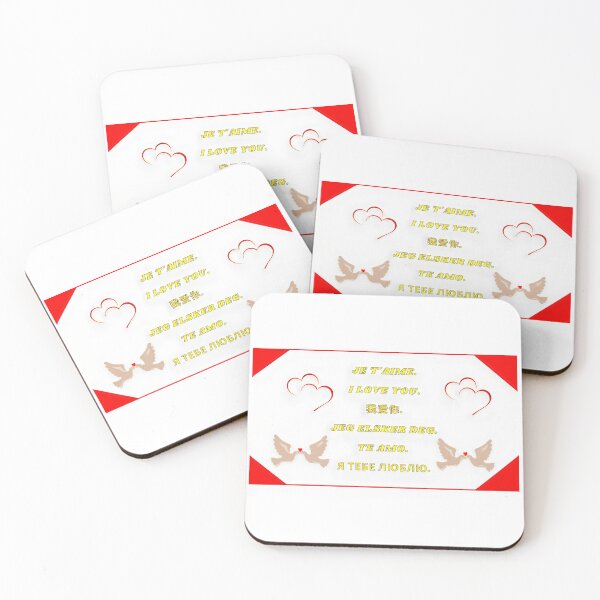 Item preview, I love you in 6 languages designed and sold by janjacbu.