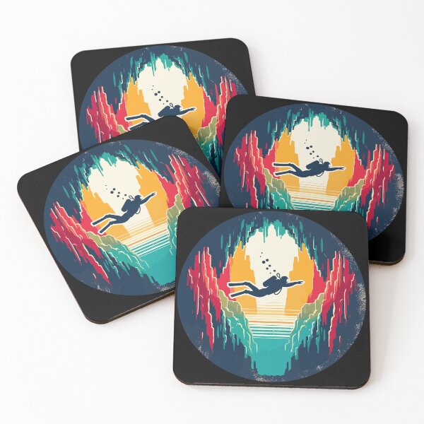 Item preview, Retro Cave Diving Explore Adventure designed and sold by TomFrontierArt.