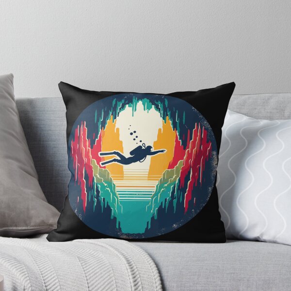 Item preview, Retro Cave Diving Explore Adventure designed and sold by TomFrontierArt.