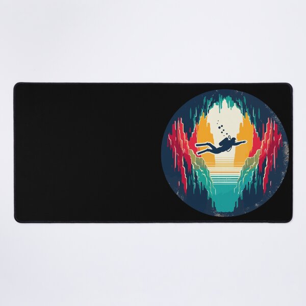 Item preview, Retro Cave Diving Explore Adventure designed and sold by TomFrontierArt.