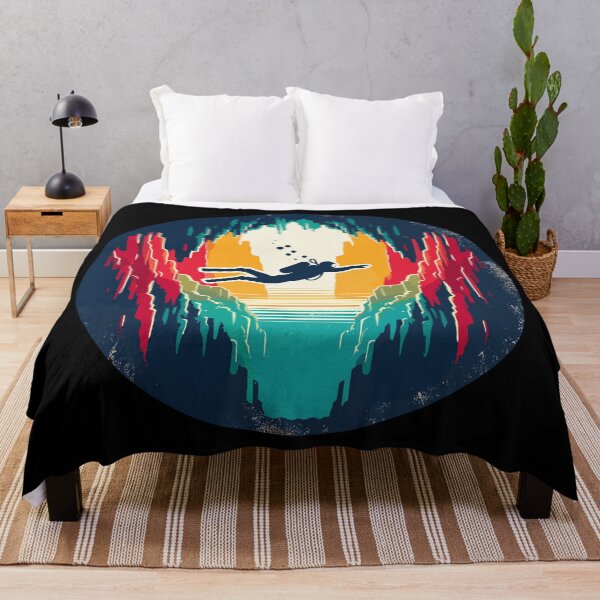 Item preview, Retro Cave Diving Explore Adventure designed and sold by TomFrontierArt.