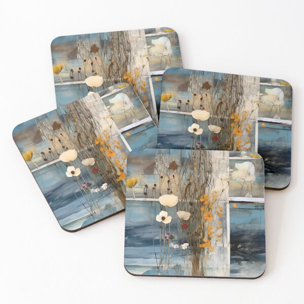 Item preview, Delicate Winter Composition with White and Yellow Flowers #2 designed and sold by Miriam-Feyga Bunimovich.