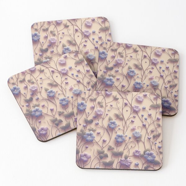 Item preview, A vine of tiny purple flowers.  designed and sold by LindaV44.