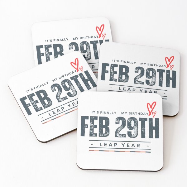 Item preview, It's Finally My Birthday Leap Year - Retro Vintage Born on February 29 designed and sold by Sofia Rose Design ⭐️⭐️⭐️⭐️⭐️.