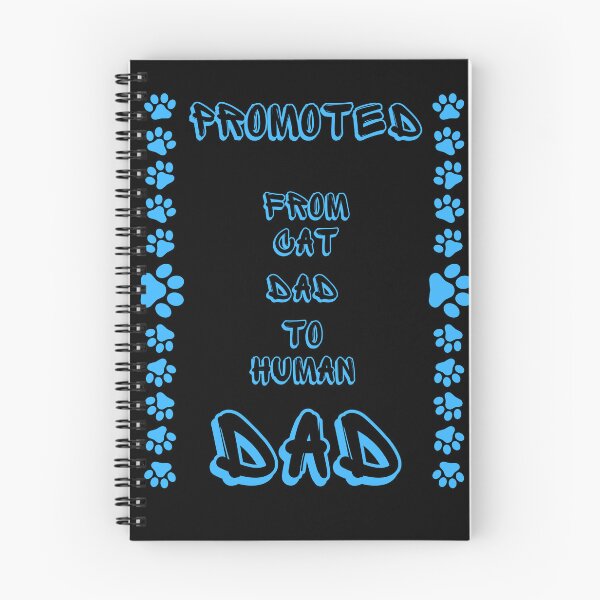Item preview, Promoted From Cat Dad To Human Dad : Welcoming Fatherhood Tee designed and sold by AI-volution.