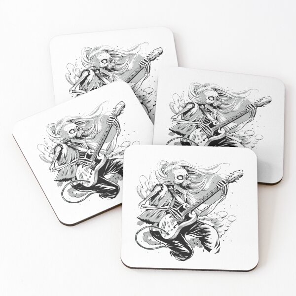 Item preview,  Skeleton Playing Guitar Rock And Roll Graphic Band designed and sold by DrawHandArt.
