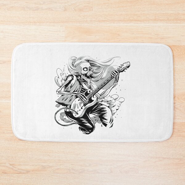 Item preview,  Skeleton Playing Guitar Rock And Roll Graphic Band designed and sold by DrawHandArt.