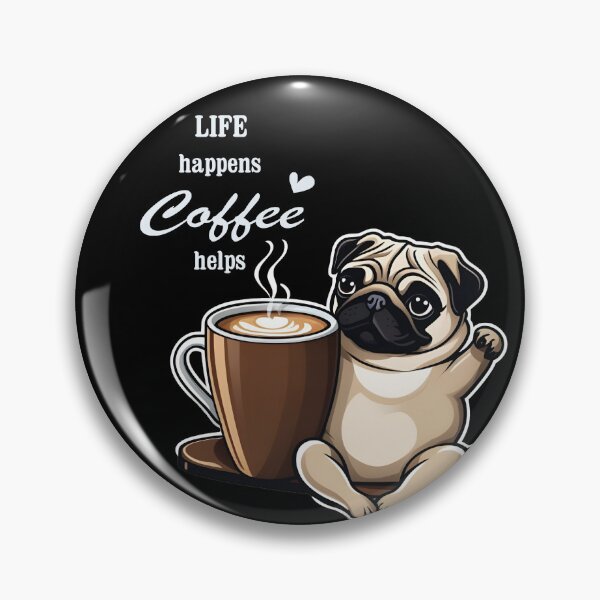 Item preview, Life happens Coffee helps - für Kaffeeliebhaber designed and sold by beDiceDesigns.