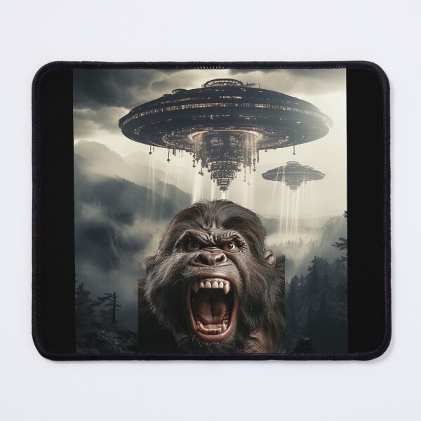 Item preview, Gorilla Selfie with UFOs designed and sold by Master-Print.