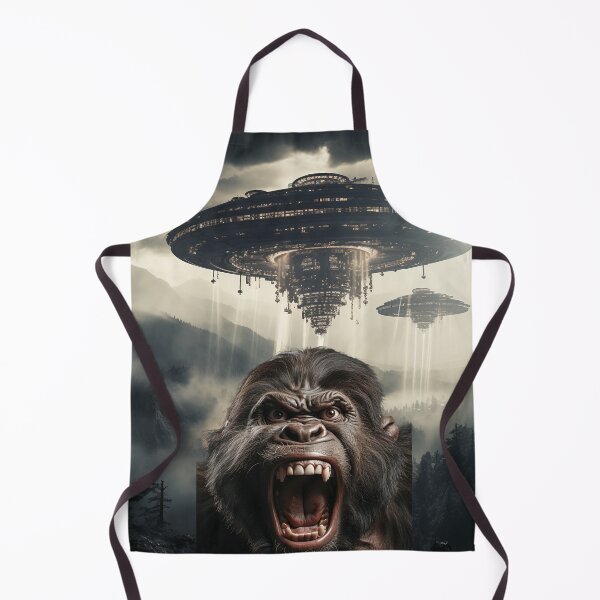 Item preview, Gorilla Selfie with UFOs designed and sold by Master-Print.