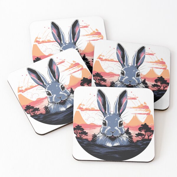 Item preview, Sunset Rabbit  designed and sold by pinkbunny-shop.