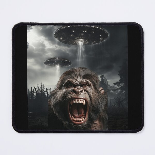 Item preview, Gorilla Selfie with UFOs designed and sold by Master-Print.