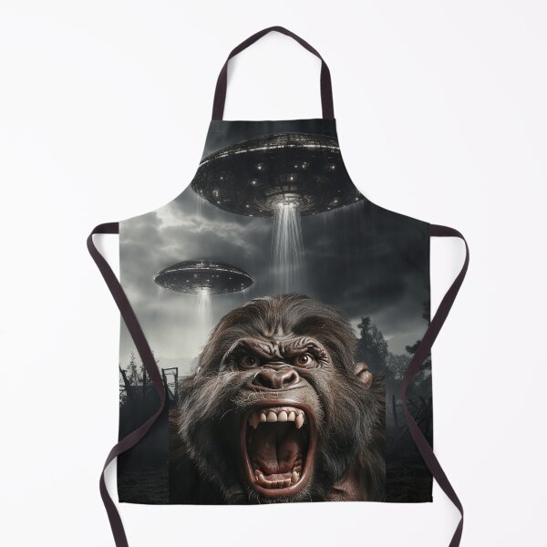 Item preview, Gorilla Selfie with UFOs designed and sold by Master-Print.