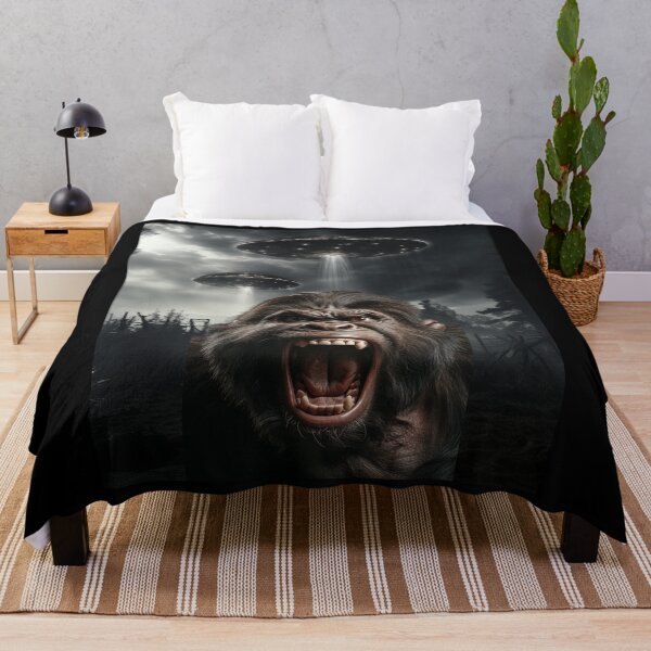Item preview, Gorilla Selfie with UFOs designed and sold by Master-Print.