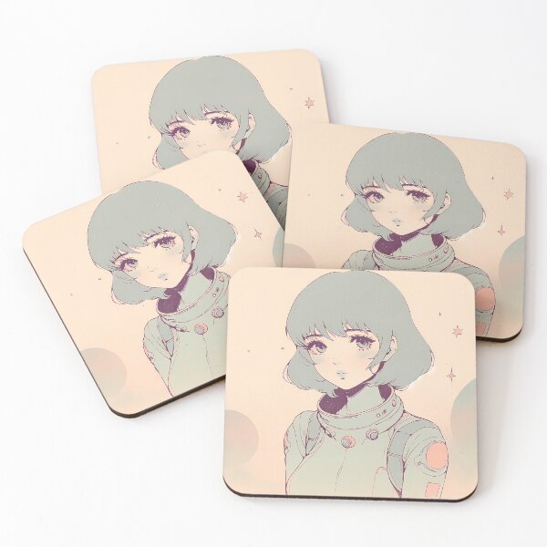 Item preview, Space Girl Portrait / Pastel/ Colored Sketch/ 90's Anime Style  designed and sold by DelMoore93.