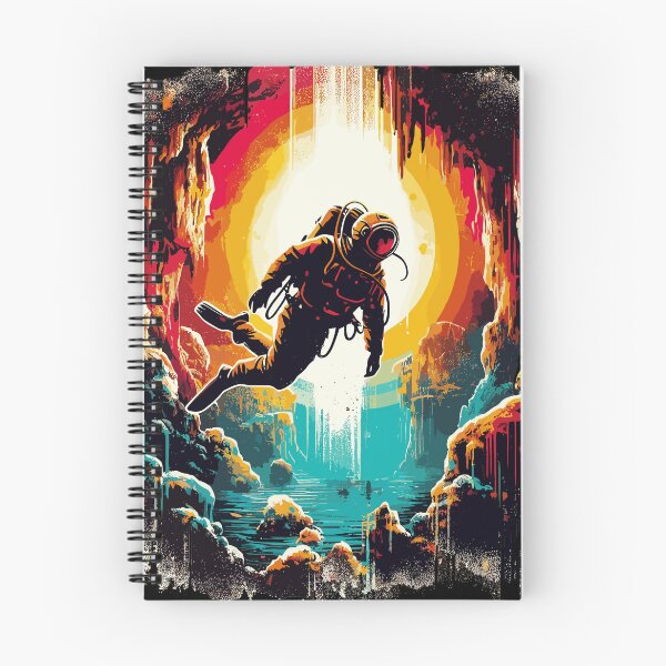 Item preview, Retro Vintage Cave Diving  designed and sold by TomFrontierArt.