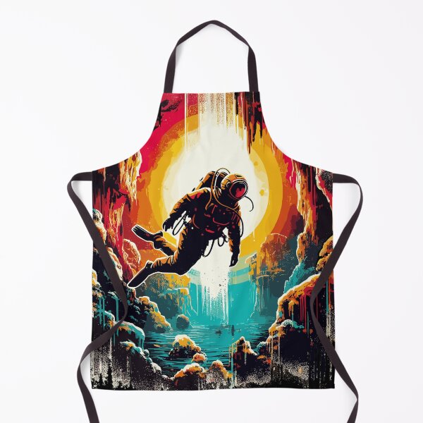 Item preview, Retro Vintage Cave Diving  designed and sold by TomFrontierArt.