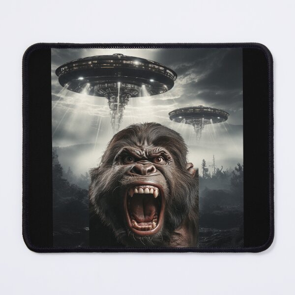 Item preview, Gorilla Selfie with UFOs designed and sold by Master-Print.