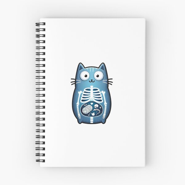 Item preview, X-Ray Kitty: Humorous Peek Inside a Cat's Curious Belly designed and sold by LumberEchoArts.