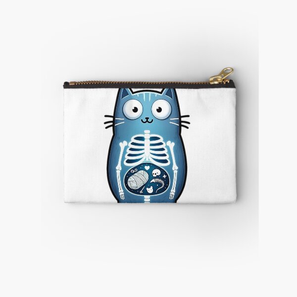 Item preview, X-Ray Kitty: Humorous Peek Inside a Cat's Curious Belly designed and sold by LumberEchoArts.