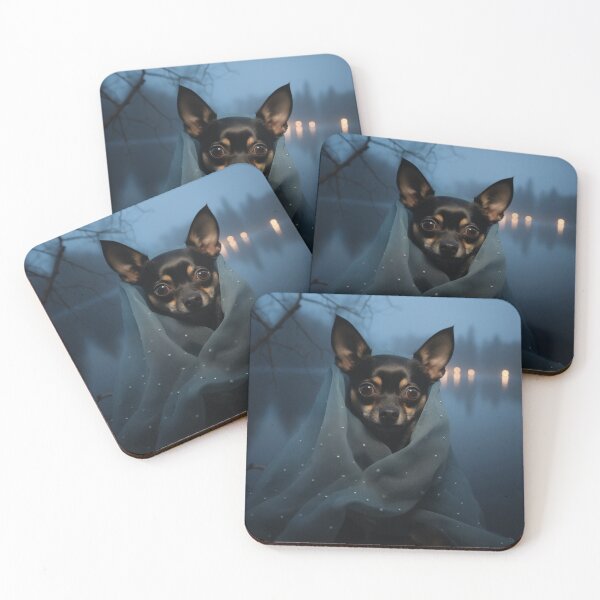 Item preview, Black Chihuahua Next To A Lake designed and sold by Nocturne  Paws.