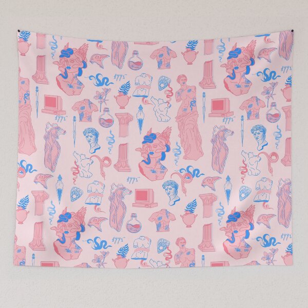 Item preview, medusa ancient greece aesthetic pink designed and sold by Gossip Rag.