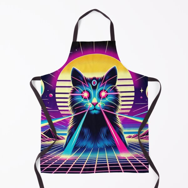 Item preview, Synthwave Laser Space Cat designed and sold by Zestpond.