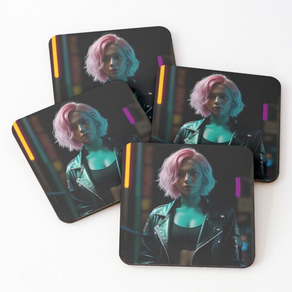 Item preview, Cyberpunk Biker Girl designed and sold by FuturartStore.