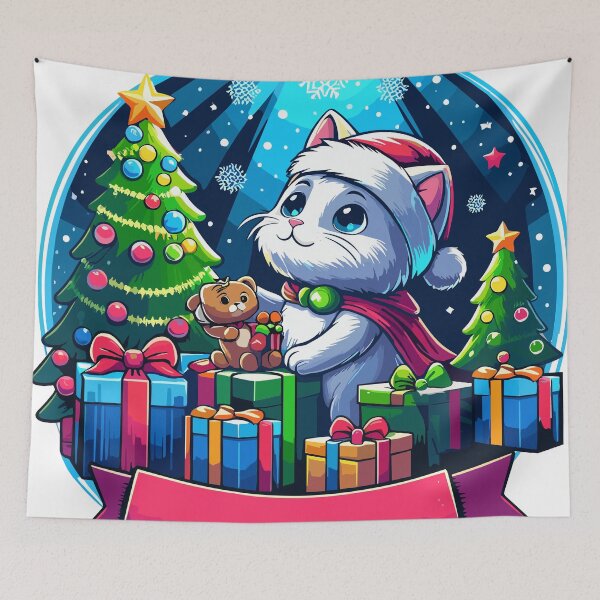 Item preview, christmas cat designed and sold by Klaerika.