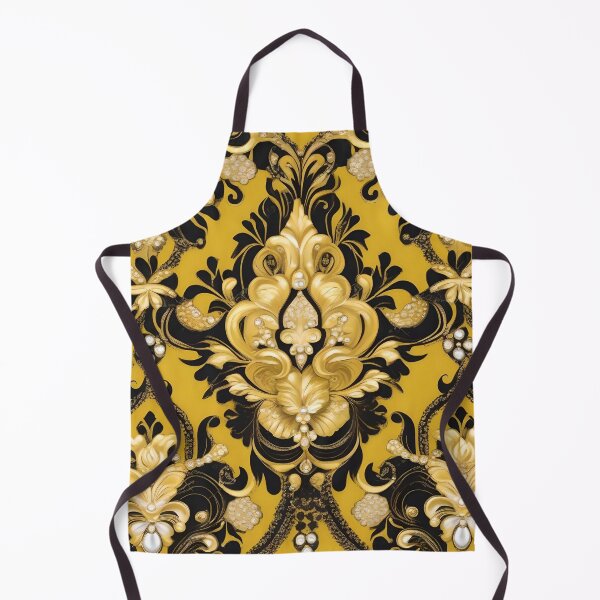 Item preview, Yellow & Gold Damask designed and sold by DesignsByPrnces.