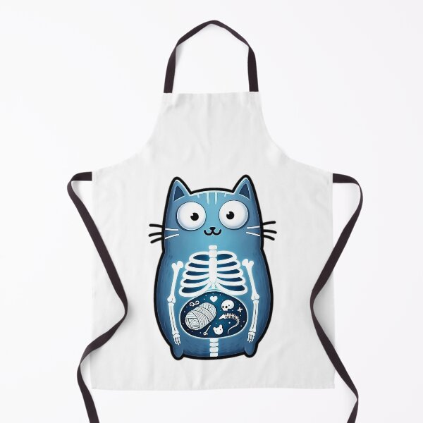 Item preview, X-Ray Kitty: Humorous Peek Inside a Cat's Curious Belly designed and sold by LumberEchoArts.