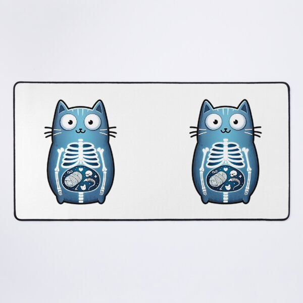 Item preview, X-Ray Kitty: Humorous Peek Inside a Cat's Curious Belly designed and sold by LumberEchoArts.