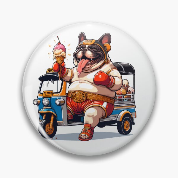 Item preview, Papa bull dog loves to travel Thailand designed and sold by olopaw.