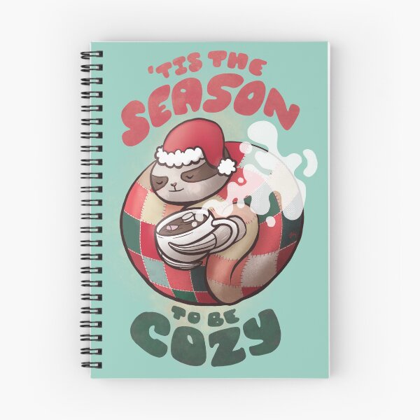 Item preview, 'Tis the season to be cozy - sloth themed holiday card designed and sold by Theysaurus.