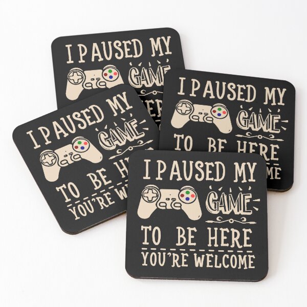 Item preview, I paused my game to be here Sarcastic designed and sold by philosofull.