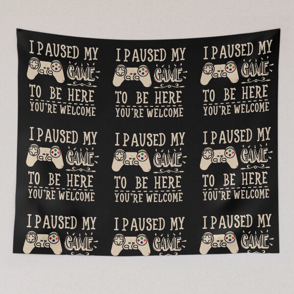 Item preview, I paused my game to be here Sarcastic designed and sold by philosofull.