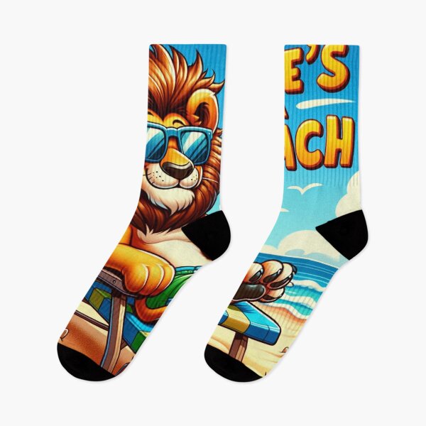 Item preview, Cartoon Lion "Life's a Beach" designed and sold by Zestpond.