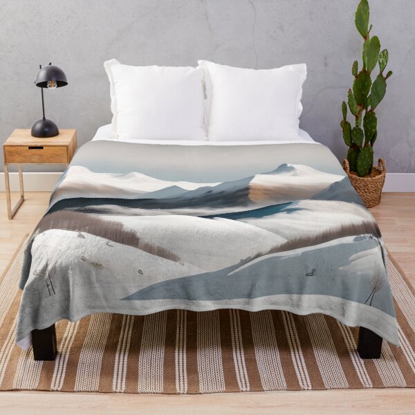 Item preview, Skiing Snowboarding Modern Minimalist Winter Sports Snowy Mountain designed and sold by LEILA ART SPACE.