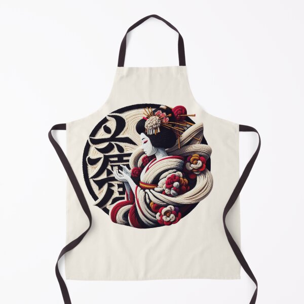 Item preview, Felt Geisha Illustration with Japanese Background designed and sold by GALUMARKET.