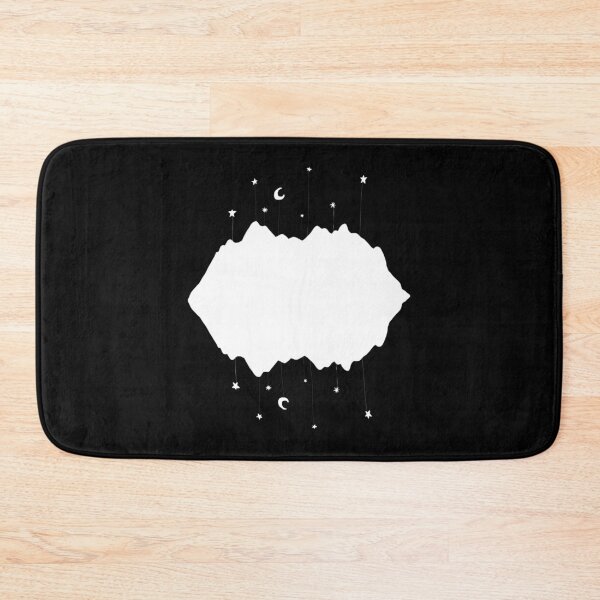 Item preview, Symmetrical starry mountainscape white designed and sold by Quoppidou.