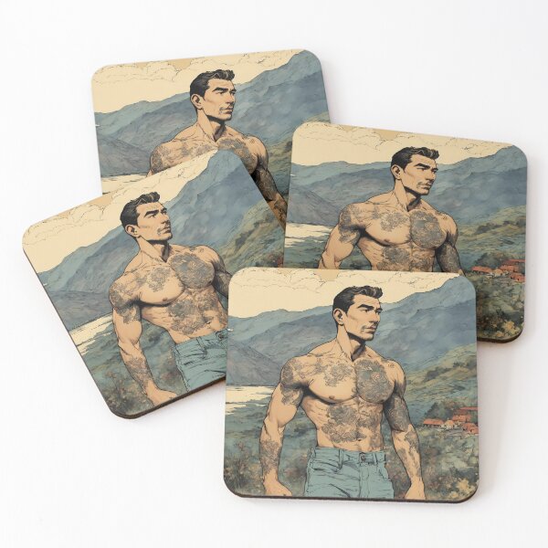 Item preview, Handsome Man in the Country/ Vintage / 50's/ 60's/ Pen and Ink/ Portait  designed and sold by DelMoore93.