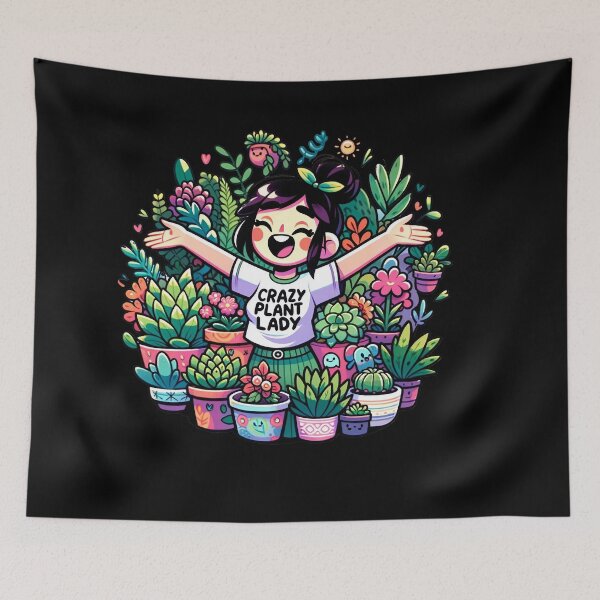 Item preview, Crazy Plant Lady designed and sold by WorldByFlowers.