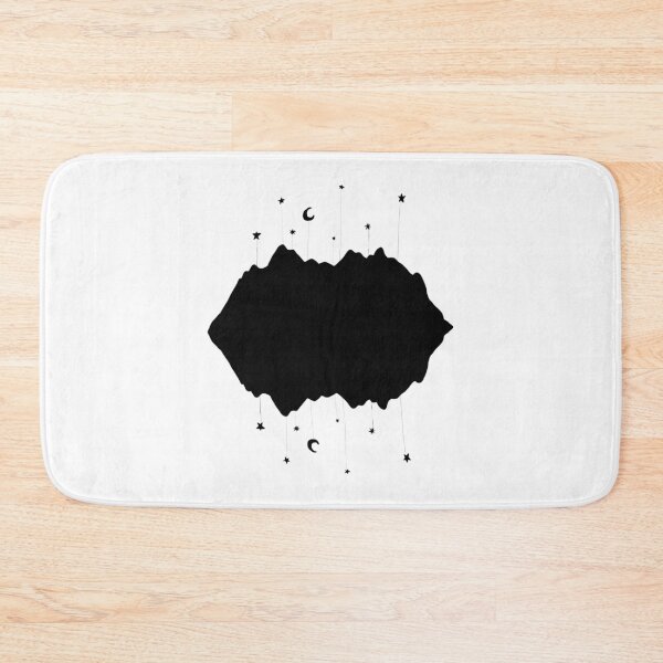 Item preview, Starry night mountainscape black designed and sold by Quoppidou.