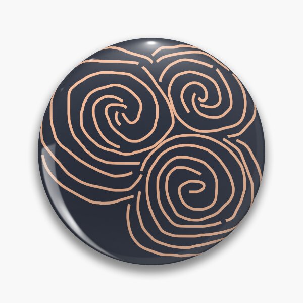 Item preview, Celtic Spiral Irish Roots Peach Fuzz Line Drawing Newgrange designed and sold by ellenhenry.