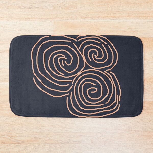 Item preview, Celtic Spiral Irish Roots Peach Fuzz Line Drawing Newgrange designed and sold by ellenhenry.