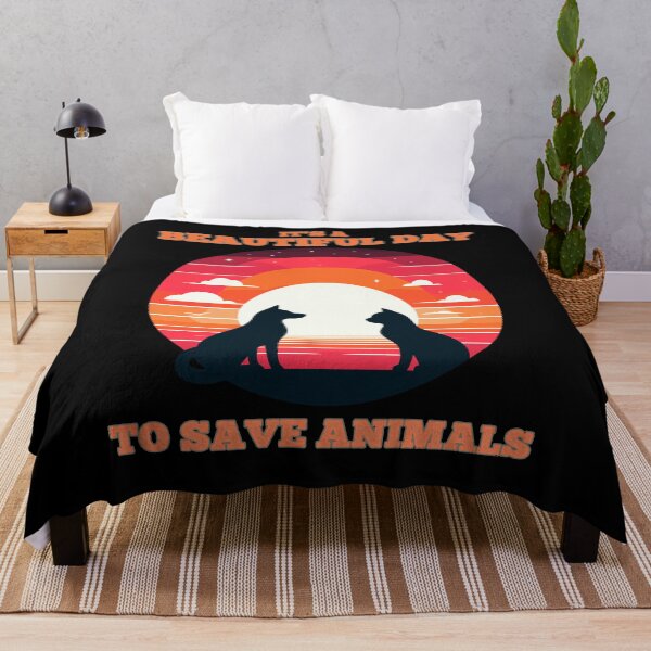 Item preview, It's A Beautiful Day To Save Animals - Cat and Dog Love Animals designed and sold by ArtfulNook.