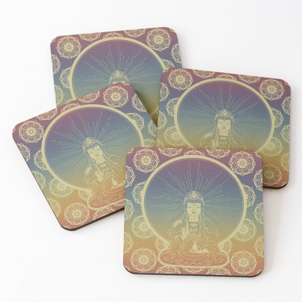 Item preview, Kuan Yin Sattva - Rainbow Sunset + Gold designed and sold by Irene Estelle.