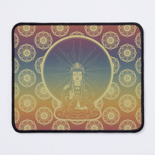 Item preview, Kuan Yin Sattva - Rainbow Sunset + Gold designed and sold by Irene Estelle.