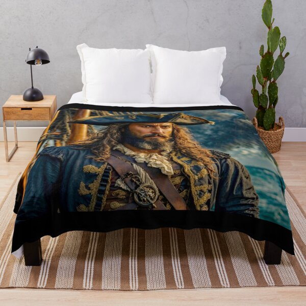 Item preview, 1,000 Piece Puzzle Challange ~ Pirates, Pirate Ships, Treasure, Tall Ships. Wall Art&Metal Art For Home Decorating, Desk&Mouse Pads, Pillows, Totes, Clock, Comforter, Blanket, Bath Mat designed and sold by MoreEZUSA-Here.