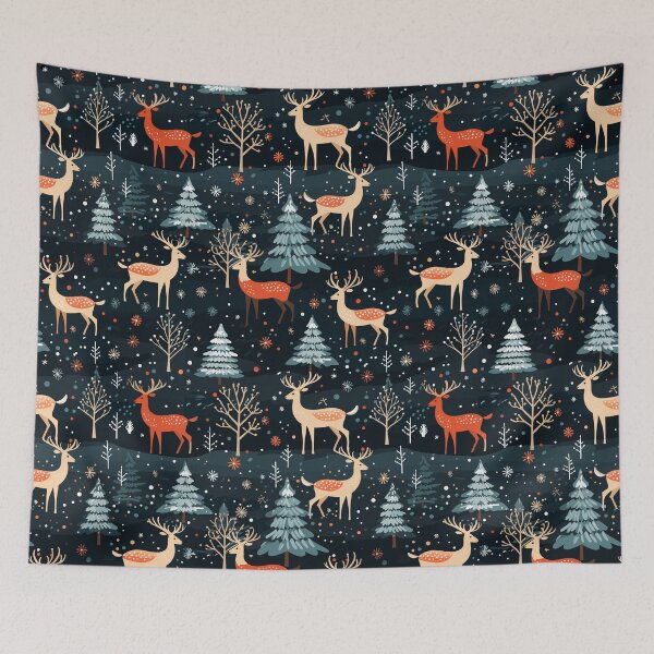 Item preview, Reindeer in the Snow: Christmas Pattern designed and sold by SBD-Shop.